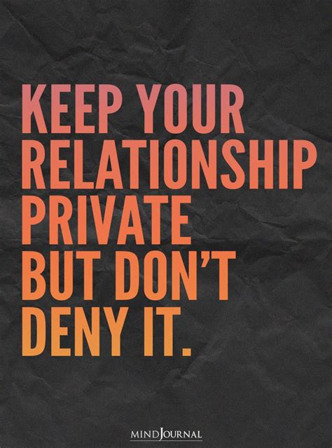 keep your relationship private not secret