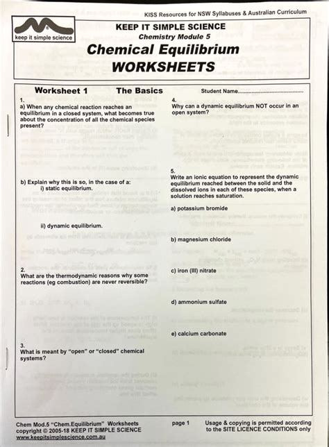 Read Keep It Simple Science Chemistry Answers 