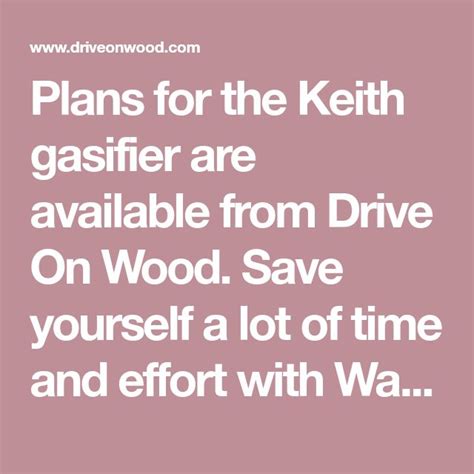 Keith Gasifier Plans