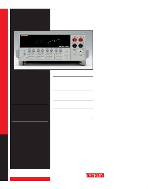 Keithley 2000 Programming Manual