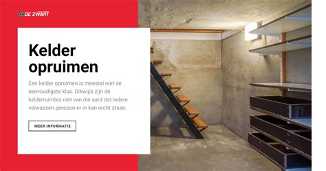 kelder opruimen
