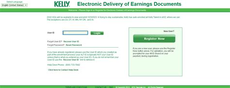 Kelly Services Paystub