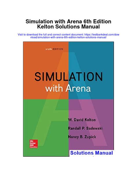 Read Online Kelton Simulation With Arena Solutions Manual 