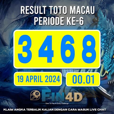 KELUARAN 4D MACAU 🛥️ Live Draw Macau 4D: Toto Macau Pools, Data Macau, Keluaran