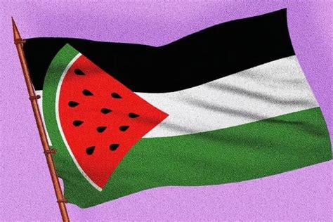 kenapa bendera palestina di ganti semangka