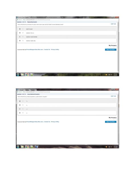 Kenexa Proveit Test Answers Sql