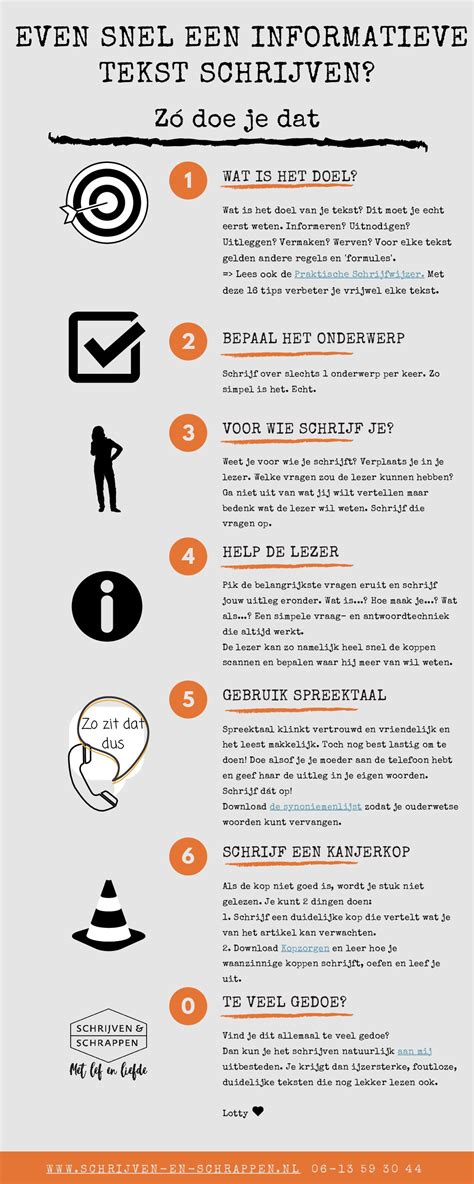 kenmerken informatieve tekst