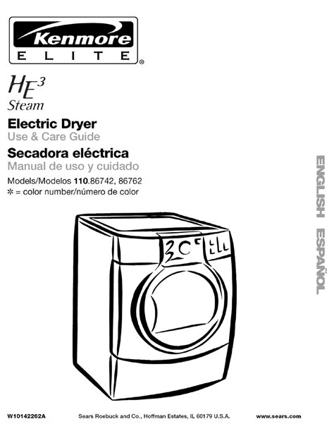 Read Online Kenmore Elite He3 Dryer Manual 