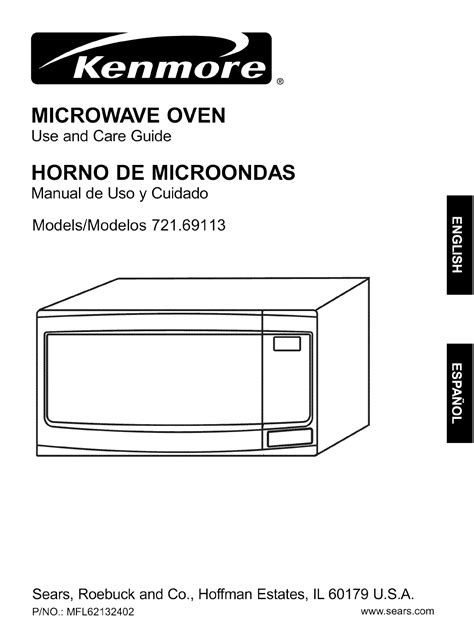 Full Download Kenmore Elite Microwave Model 721 Manual File Type Pdf 