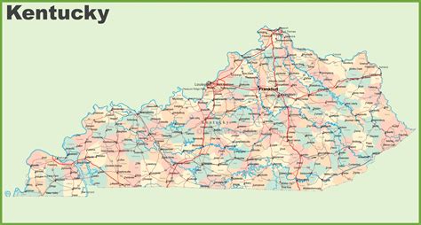 kentucky cities map