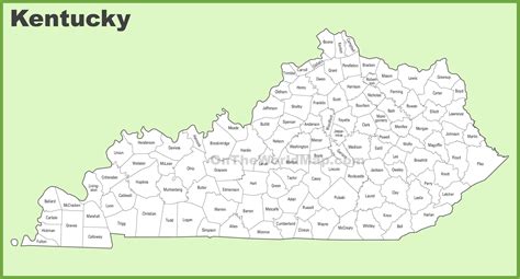kentucky county maps