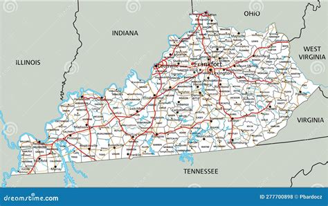 kentucky road map