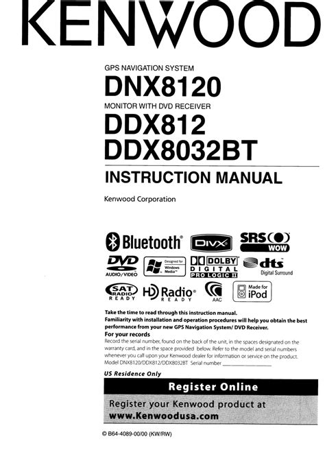 Read Kenwood Dnx8120 Owners Manual File Type Pdf 