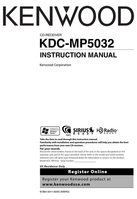 Read Kenwood Kdc Mp5032 User Guide 