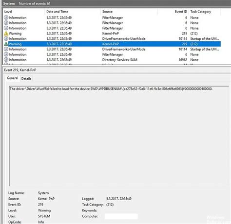 Kernel Pnp Event Id 219 Warning Solved Motherboards