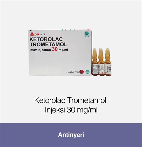 ketorolac 1 ampul berapa mg