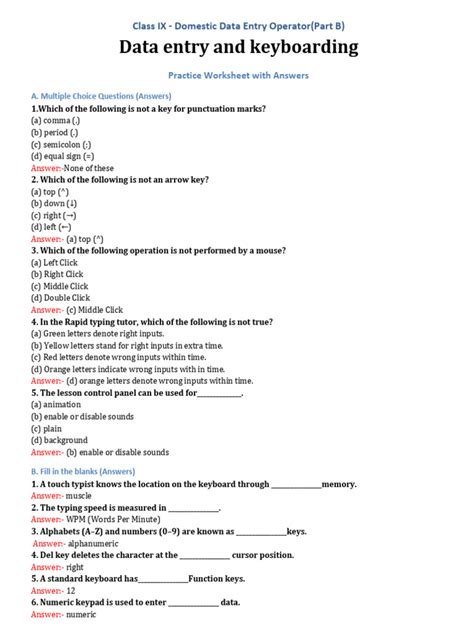 key data operator test practice