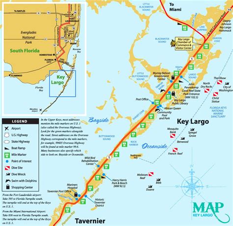 key largo florida map