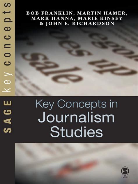 Read Key Concepts In Journalism Studies 