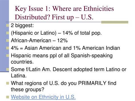 Download Key Issue 1 Where Are Ethnicities Distributed 