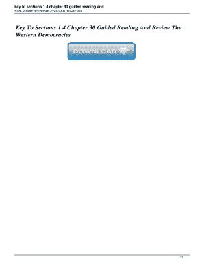 Download Key To Sections 1 4 Chapter 30 Guided Reading And Review The Western Democracies 