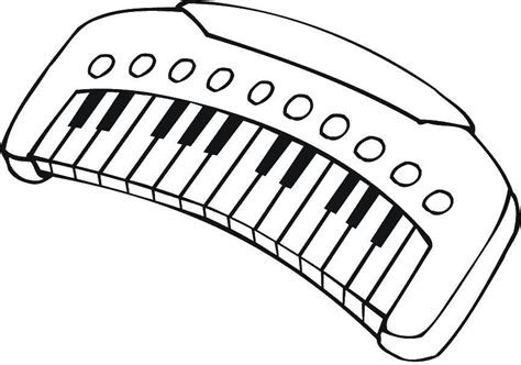 Keyboard Coloring Coloring Pages Piano Keyboard Coloring Page - Piano Keyboard Coloring Page