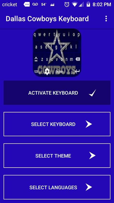 keyboard for Dallas Cowboys fa APK Download for Android 