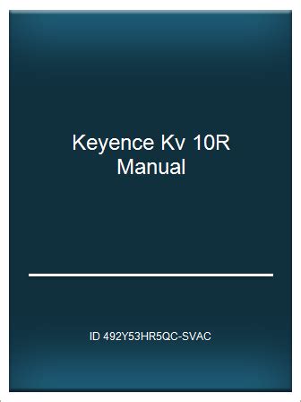 Read Keyence Kv 10R Manual 