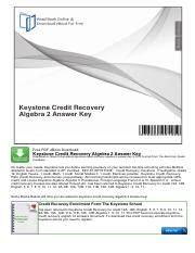 keystone credit recovery geometry answer key