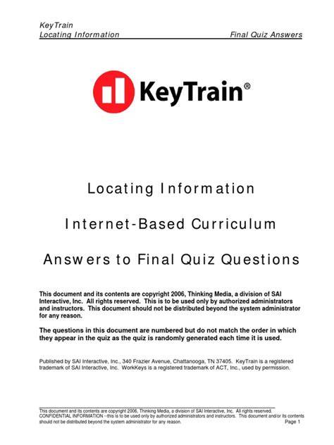 keytrain test answers