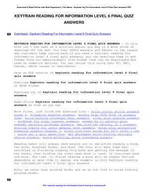 Full Download Keytrain Final Quiz Answers 