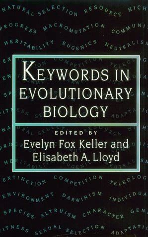 keywords in evolutionary biology by evelyn fox keller