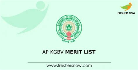 Kgbv Merit List