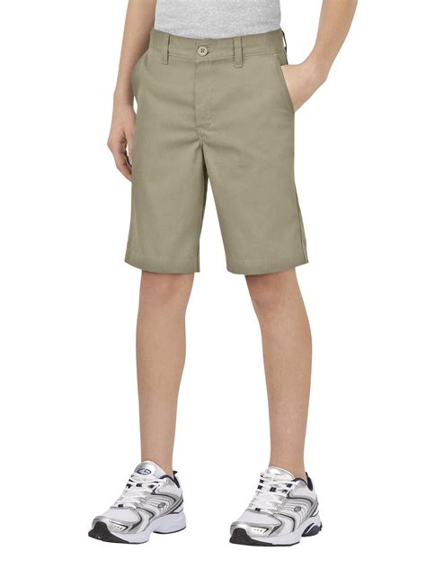 Khaki  Boys 39 School Uniforms Husky Size Flexwaist Straight - Khaki