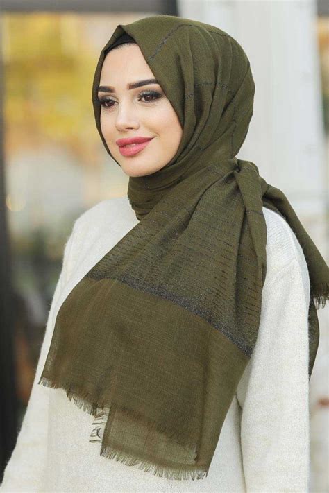 Khaki Hijab Shawl 7458hk Neva Style Com Warna Khaki Hijab - Warna Khaki Hijab