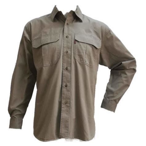 Khaki  Khaki Long Sleeve Safari Shirt Missguided - Khaki