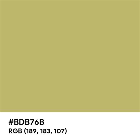 Khaki Warna  Dark Khaki Color Hex Code Is Bdb76b - Khaki Warna