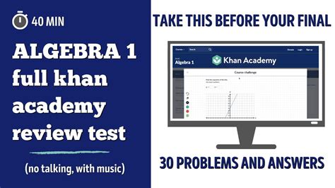 Khan Academy Algebra 1 Answer Key