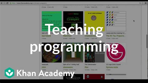 Khan Academy Computer Programming Walkthrough