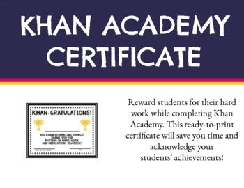 khan certificates