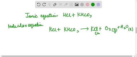 khco3 hcl | KHCO3 HCl KCl CO2 H2O HCl ra