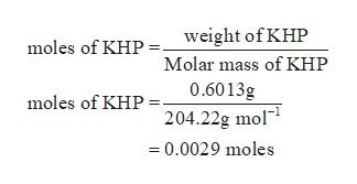 Khp Molecular Weight