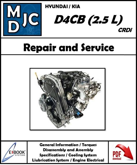 Full Download Kia D4Cb Crdi Engine File Type Pdf 