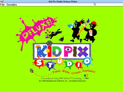 kid pix deluxe software