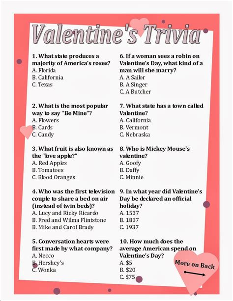 Read Online Kid Quiz Valentines Day Trivia Questions And Fun Facts 