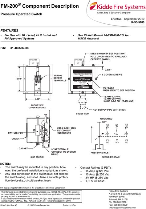 Kidde Fire Systems Installation Manual