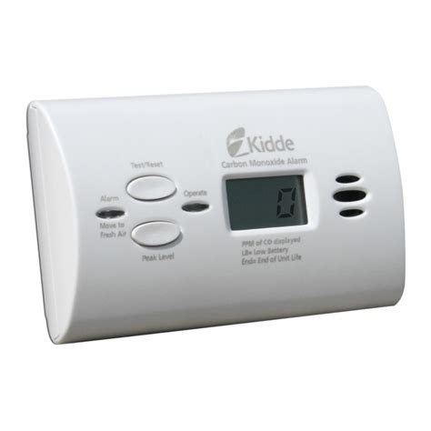 Download Kidde Carbon Monoxide Alarm User Guide Kn Copp B 