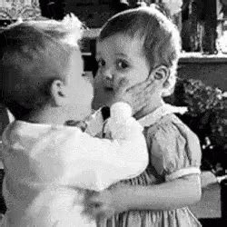 kids first kiss gif