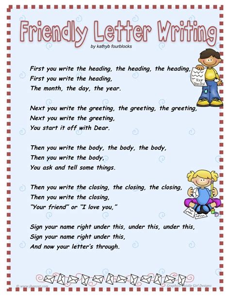 Kids Friendly Letter How To Write A Friendly Letter Format For Kids - Letter Format For Kids
