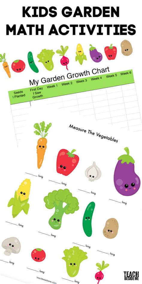 Kids Gardening Math Growth Amp Measurement Teach Beside Garden Math - Garden Math